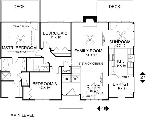 The Chatsworth 6284 3 Bedrooms And 2 5 Baths The House Designers